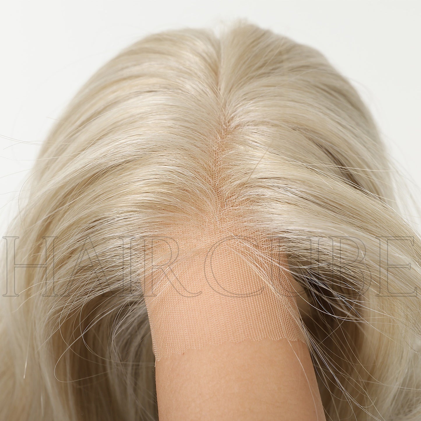 Area Front Lace Big Wave Curly Hair Golden Free Sewing Wig Long Curls