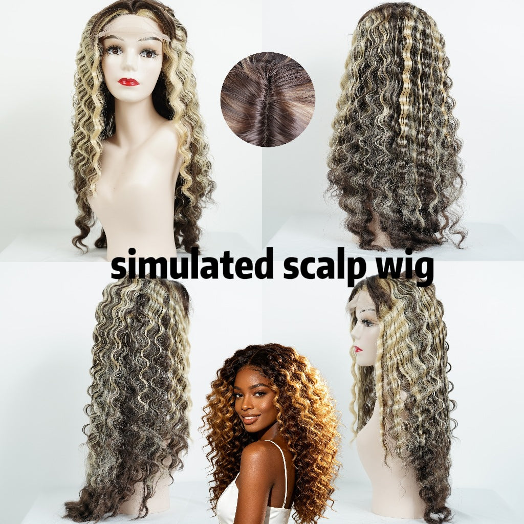 Volume Wound Tube Afro Black Long Curly Other Wig