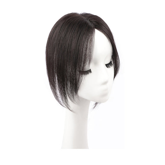Needle All Real Hair Female Head Supplementing Wig