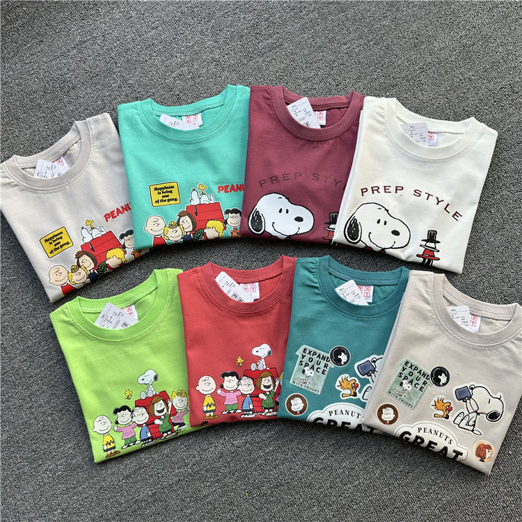 Attractive Children's Cartoon Summer Short-sleeved Clothing Children's T-shirt
