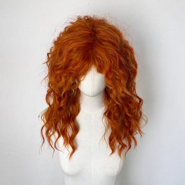 Women's Autumn Halloween Small Curls Mid-length Simulation Wig Short Curly Hair