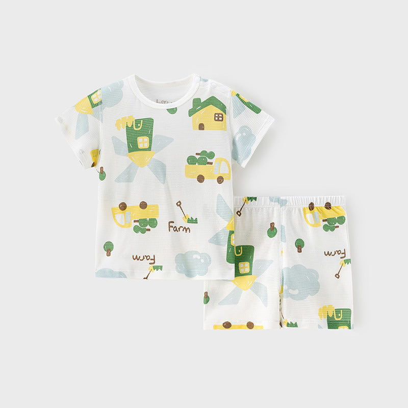 Pieces Summer Clothes For Babies Short Sleeve Shorts Two-piece Set Children's Suit