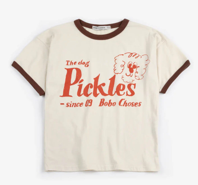 Versatile Trendy Fashion Children's Short-sleeved Printed Children's T-shirt