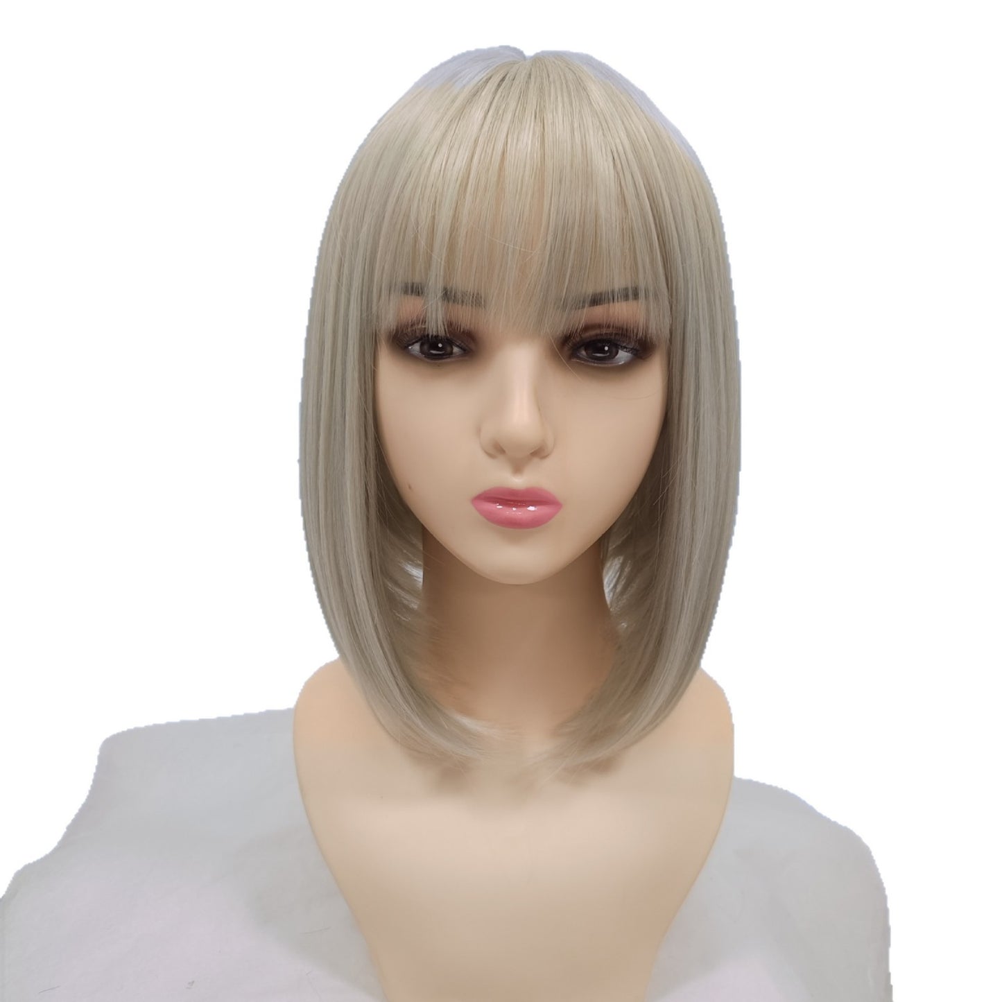 Graceful Classic Bangs Female Synthetic Wigs Wig Short Straight Hair