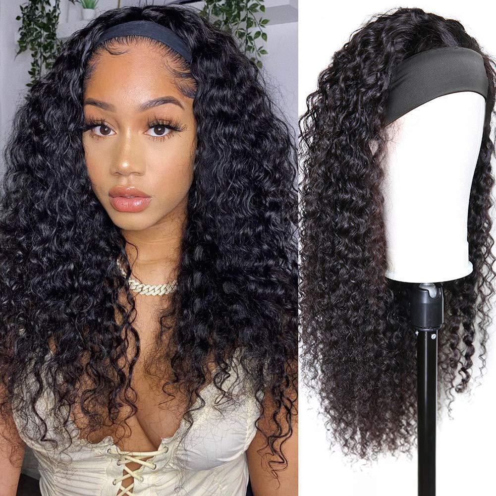 African Small Band Head Cover Screw Wig Short Curly Hair