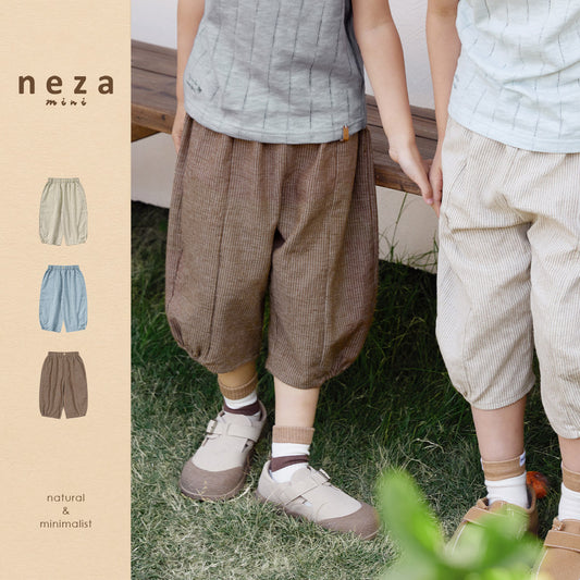 Children's Coconut Island Rhythm Summer Cropped Solid Color Casual Children's Pants