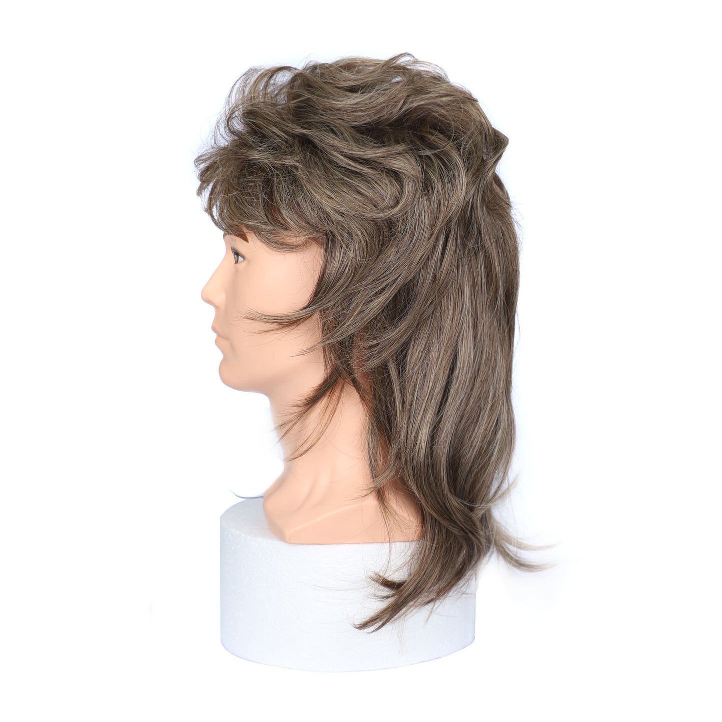 Men's Export Head Cover Personality Fashion Mid-length Curly Men's Wig