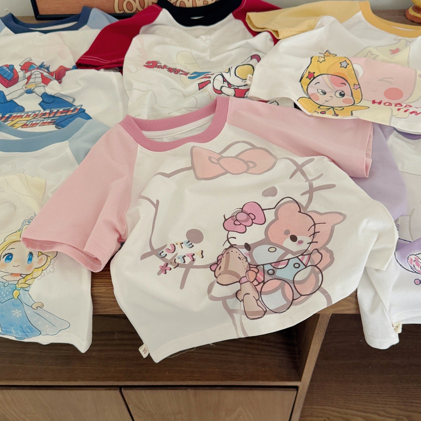 Children's Roll Class Short Sleeve Summer Boys Cartoon Uv Half Children's T-shirt