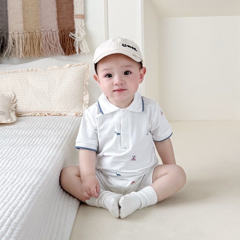 Children's Short Sleeve Jumpsuit Clothes Romper Casual Breathable Summer Jumpsuit, Climbing Suit