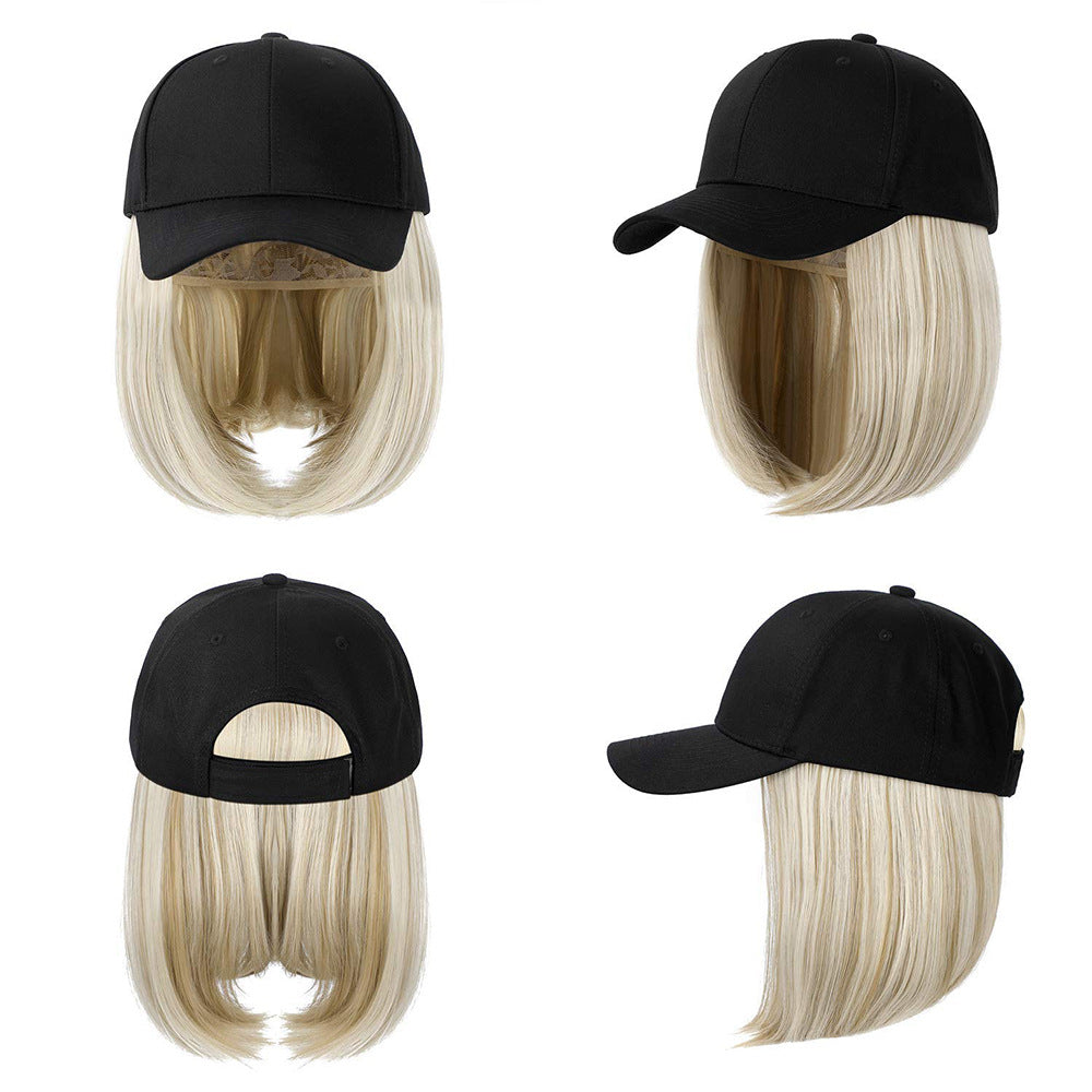 Women's Hat Short Hair One-piece Peaked Cap Summer Other Wig