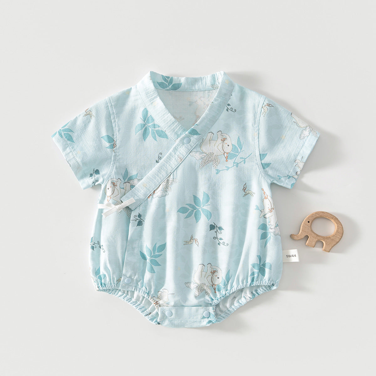 Anyang Clothes For Babies Bamboo Fiber Short Sleeve Inner Romper Jumpsuit, Climbing Suit