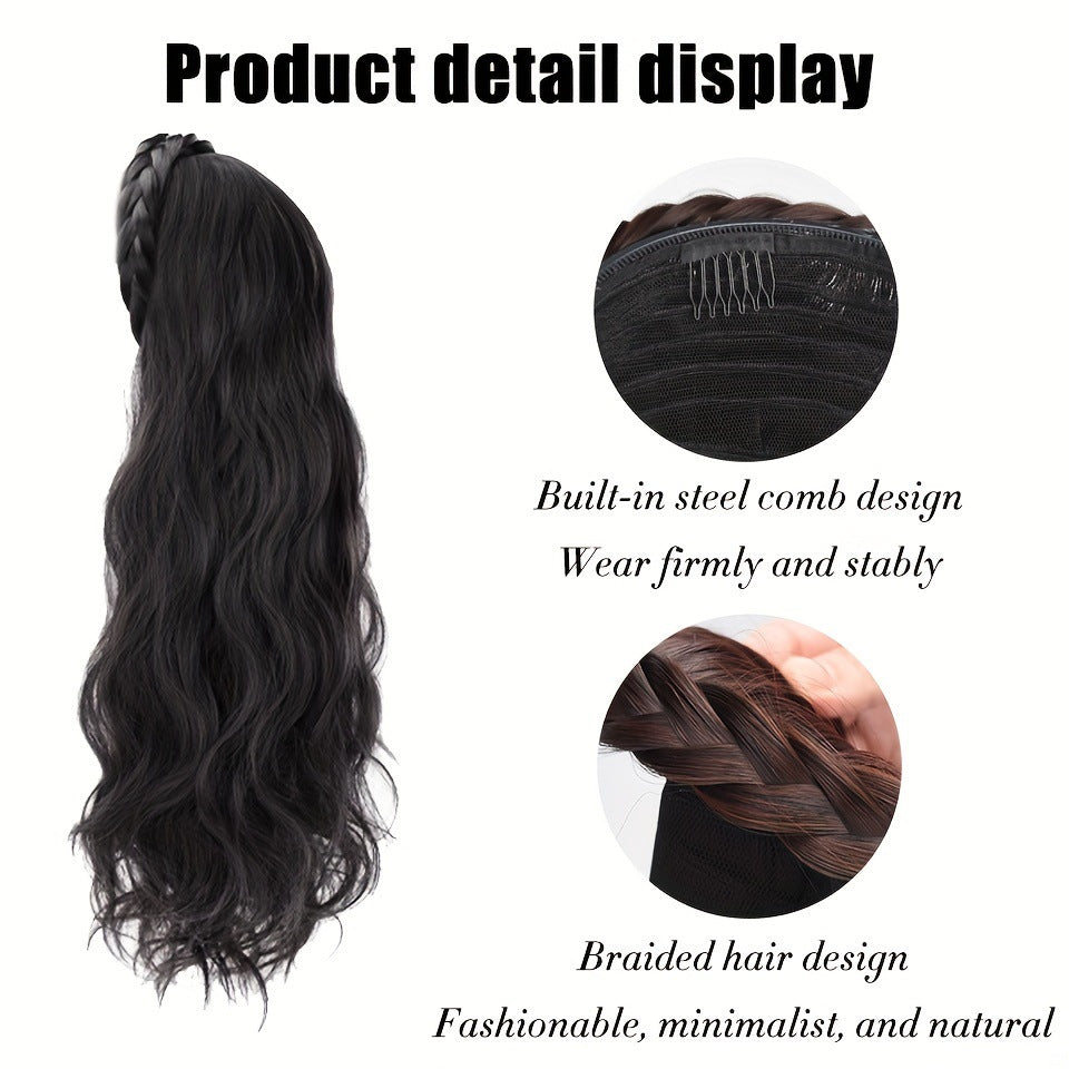 Female Hair Hoop One Curly Water Ripple Artificial Wig Long Curls