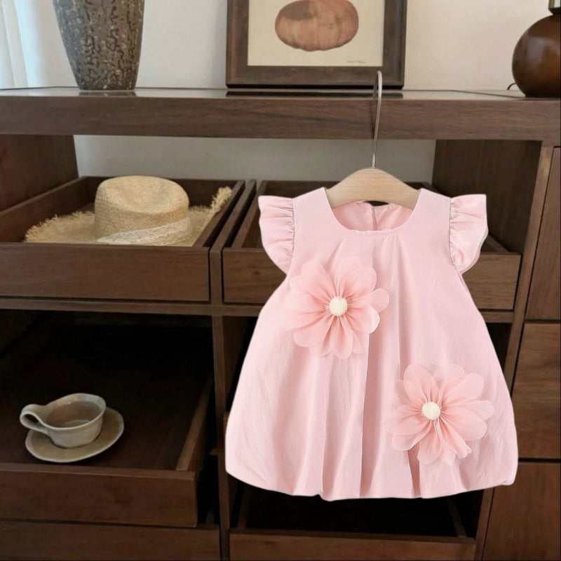 Summer Little Thin Skirt Western Style Children's Dress