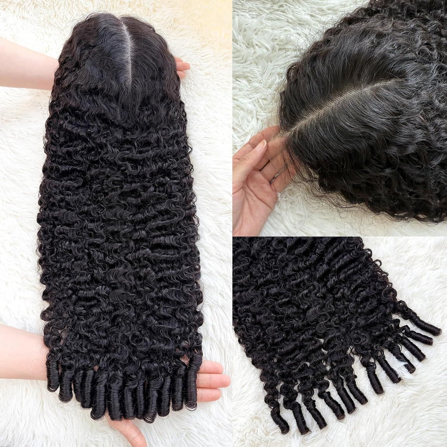 Creative Classy Popular Beautiful Human Headgear Real Hair Wig