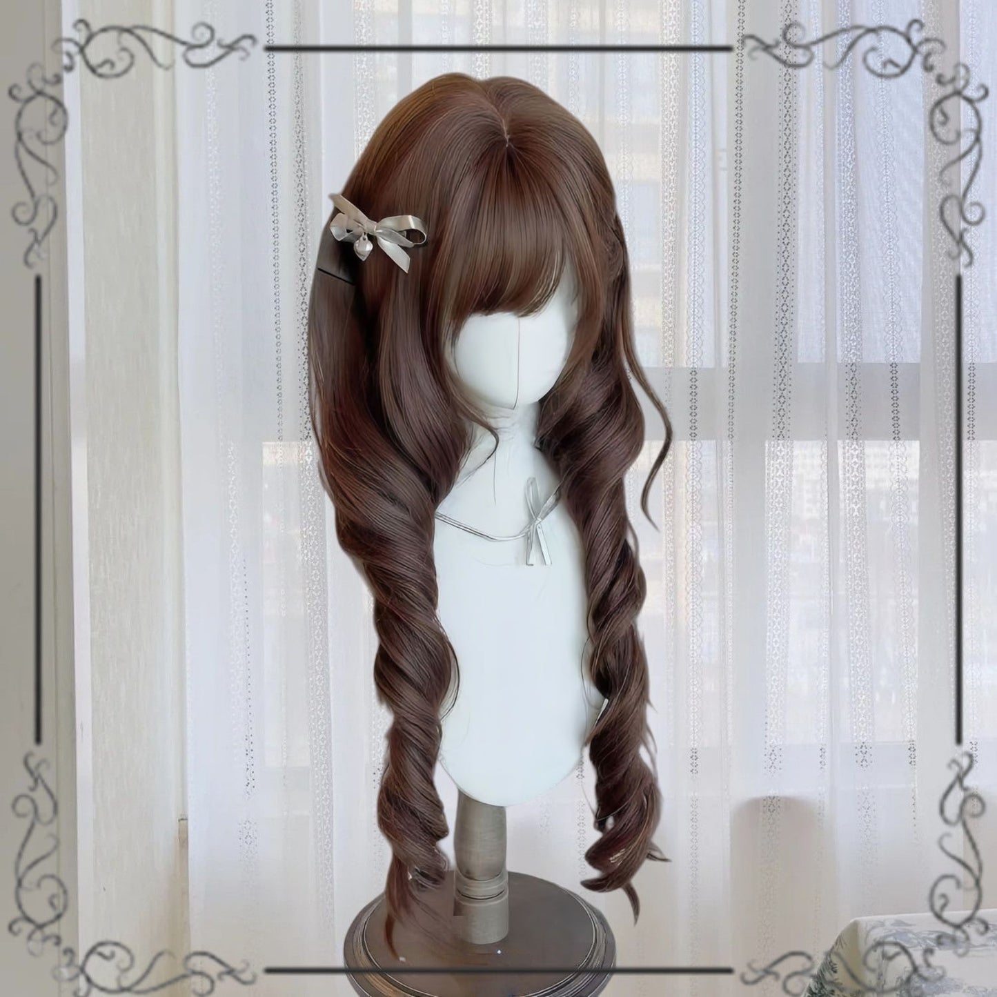 Jellyfish Head Curly Hair Daily Beauty Repair Roman Roll Princess Wig Long Curls
