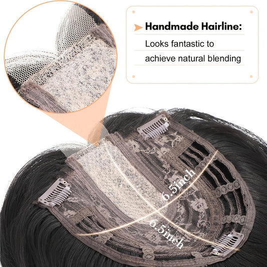 Women's Synthetic Clip-on Hair Piece For Thinning Wig