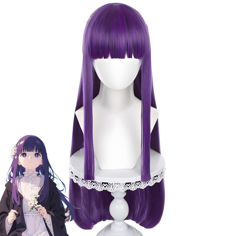 Fu Lillian Buried Purple Long Straight Half Cos Wig