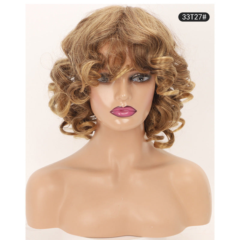 Stylish Unique Cool Classy African Small Wig Short Curly Hair