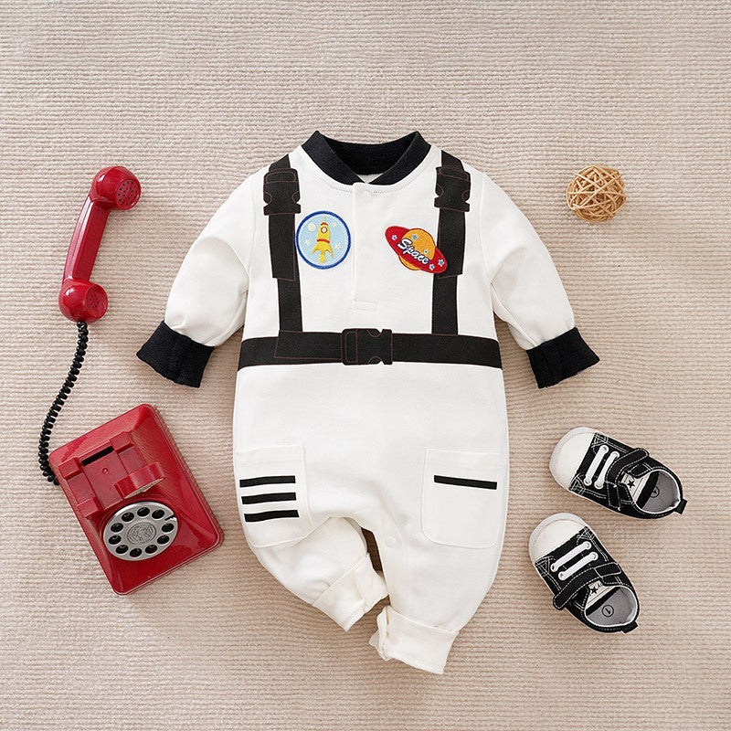 Long Sleeve Cartoon Class Born Rompers Autumn Jumpsuit, Climbing Suit