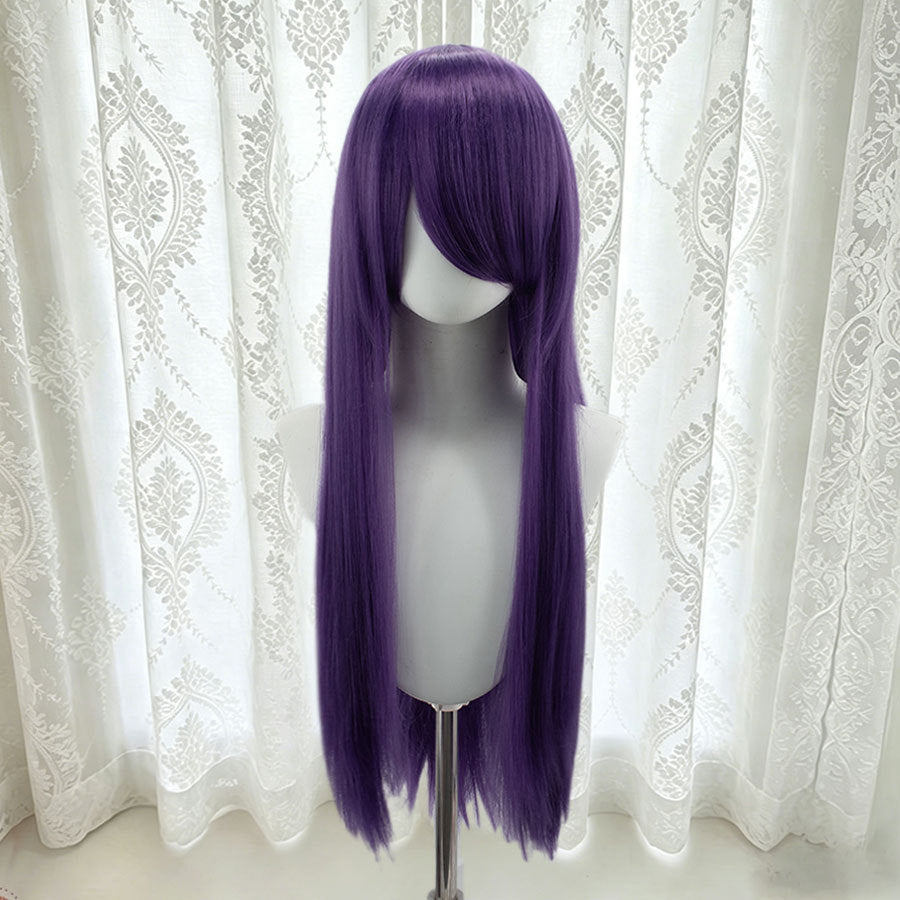 Universal Bangs Long Straight Fiber Rose Net Cos Wig