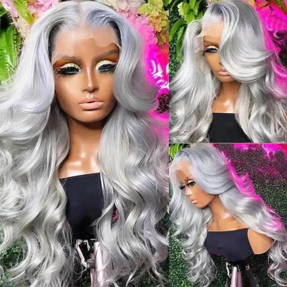 Lace Sheath Curly Hair Big Wave Light Wig Long Curls