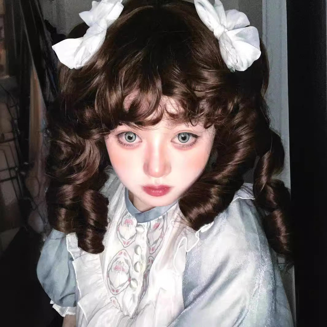 Women's Lolita Retro French Elegant Court Gorgeous Wig Short Curly Hair