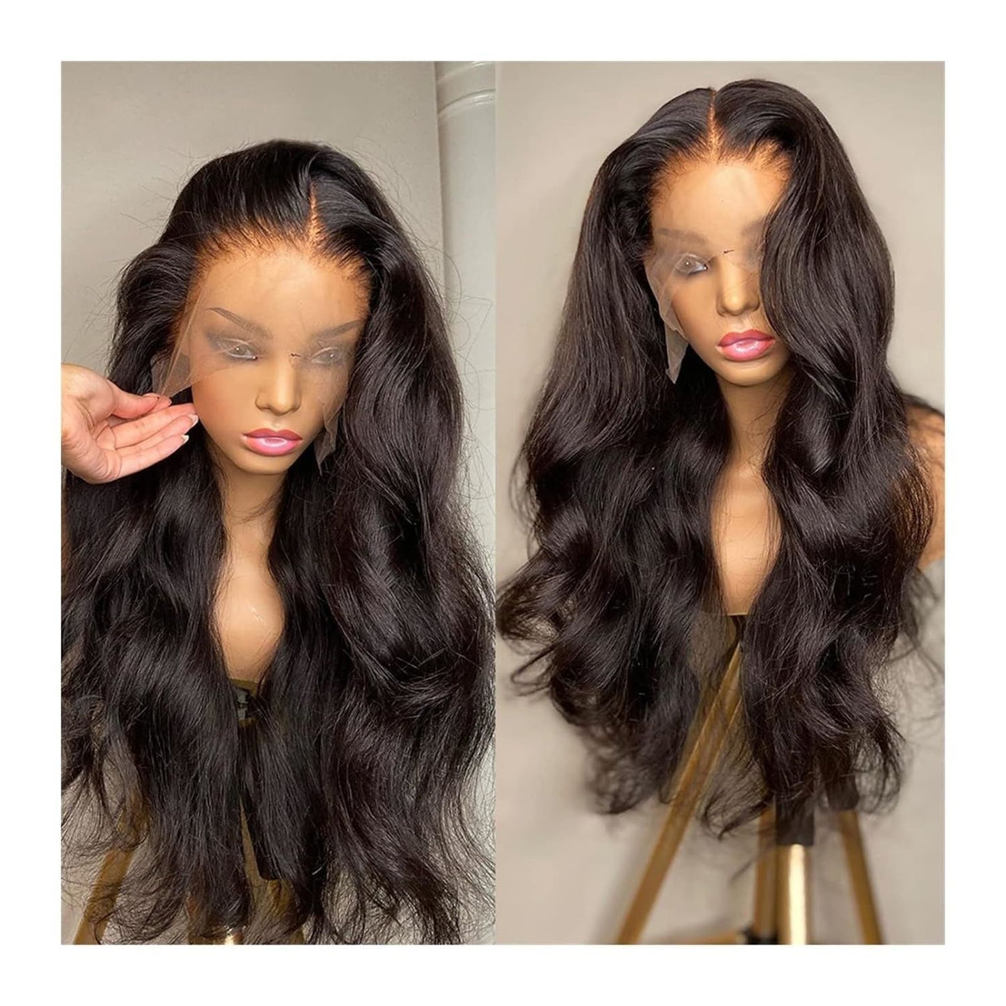 Women's Curly Hair Big Wave Front Lace Chemical Fiber Fashion Natural Wig Long Curls