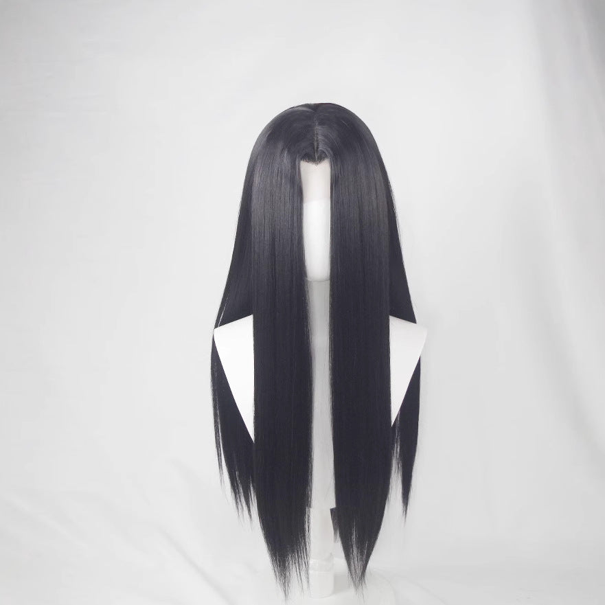 Tip Hand Crochet Ancient Style Black Lace Anime Film Television Cos Wig