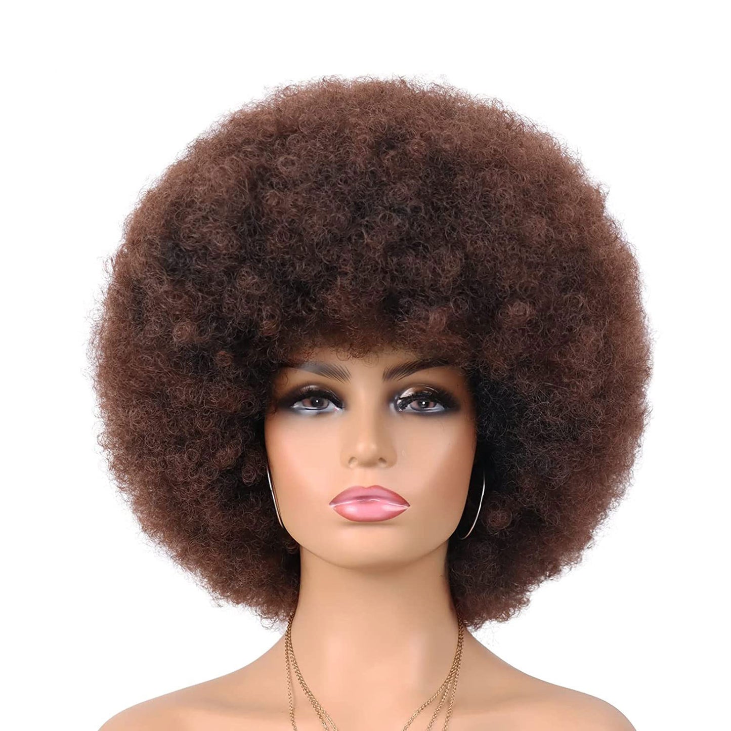 Women's Second Hair African Head Cover Fluffy Small Volume Cos Wig