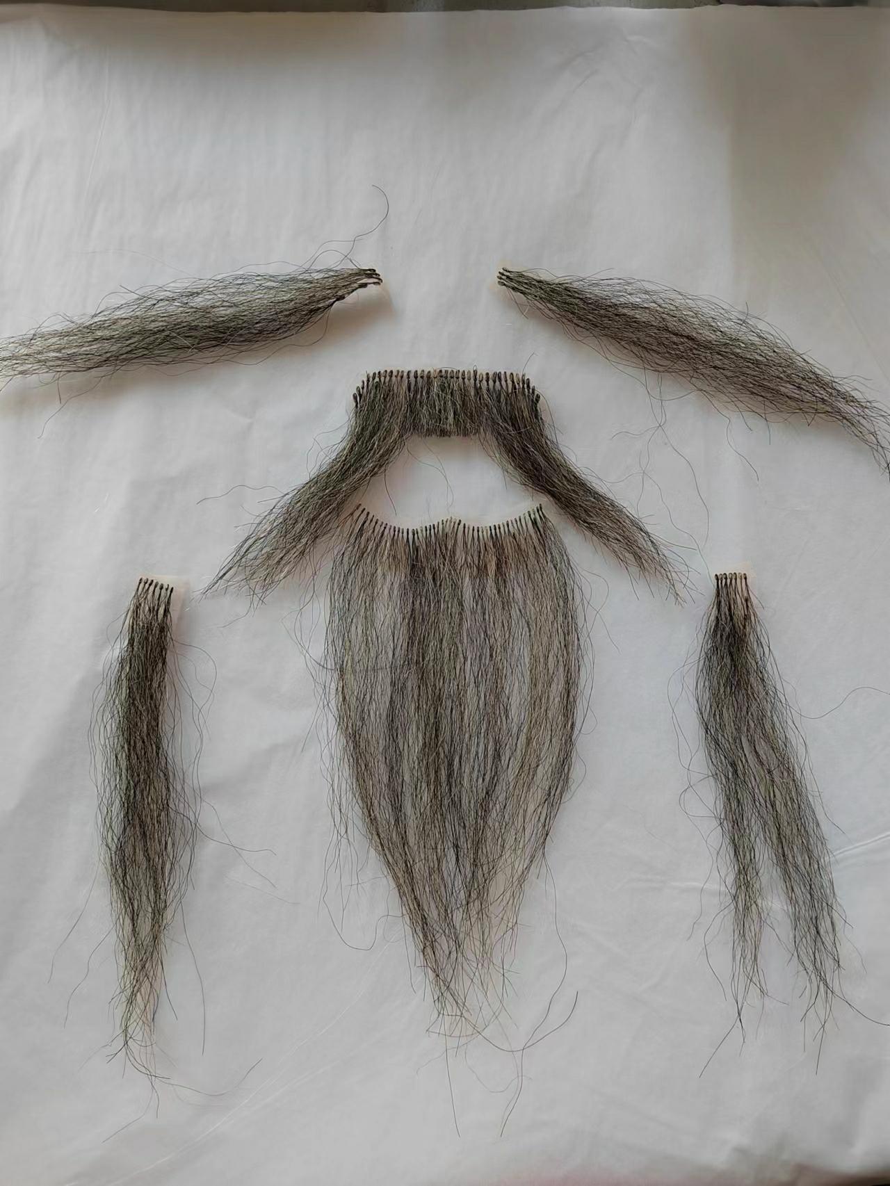 Hu Drama Qu Old Man Li Bai Grandpa Performance Abroad Men's Wig