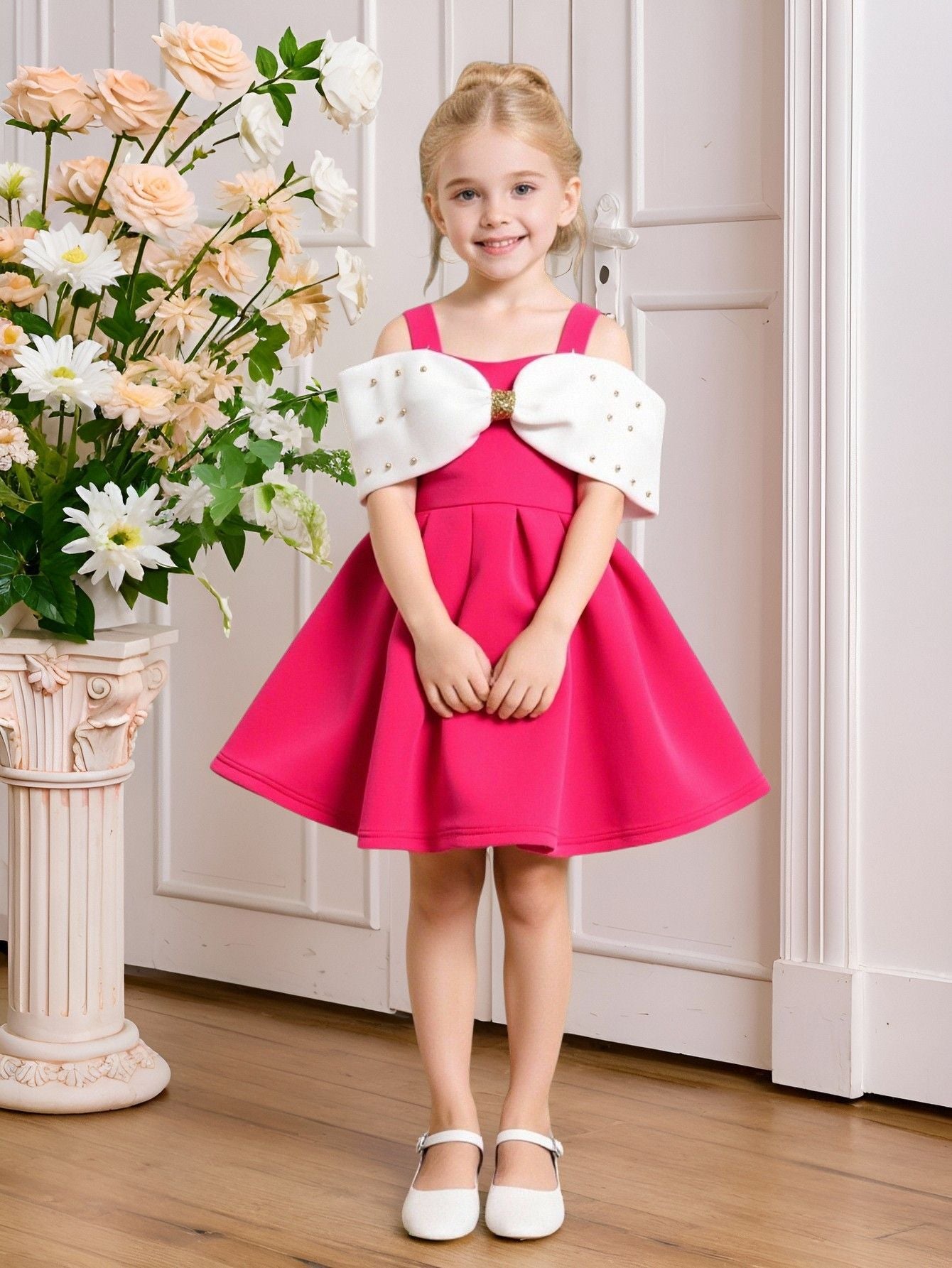 Summer Sweet Temperament Piano Performance Wear Princess Children's Dress