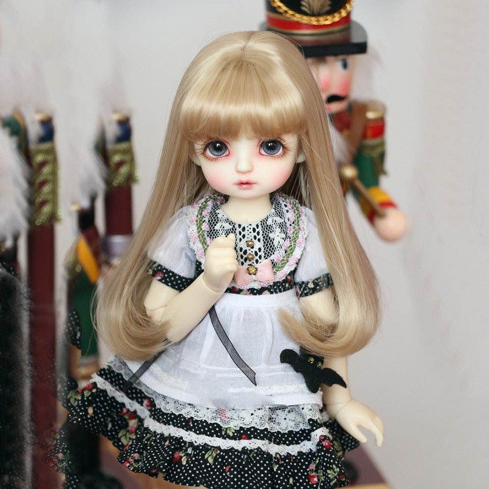 Ye Doll Female Bangs Hair Accessories Long Straight Wig