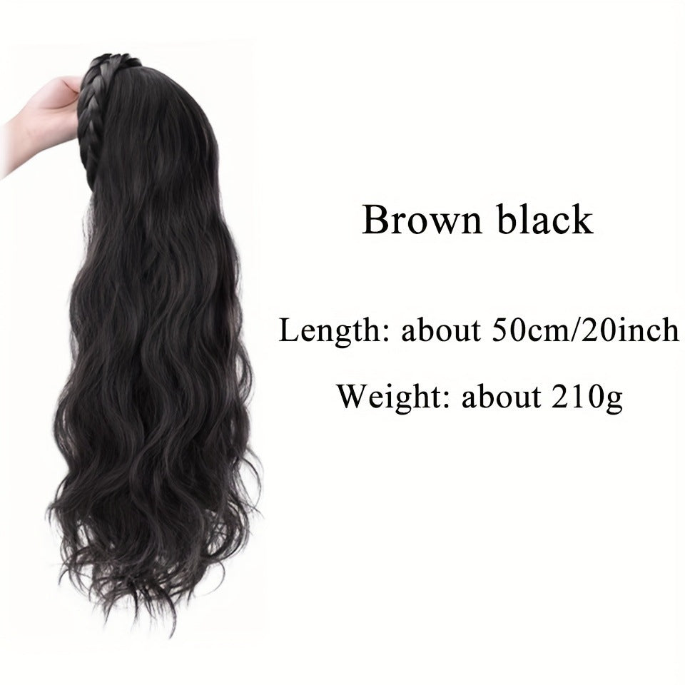 Female Hair Hoop One Curly Water Ripple Artificial Wig Long Curls