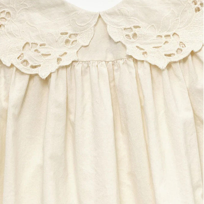 Lace Lapel Cute Princess Sleeveless A- Children's Dress