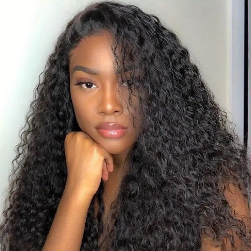 Fashion Front Lace Fluffy Natural Small Wig Long Curls