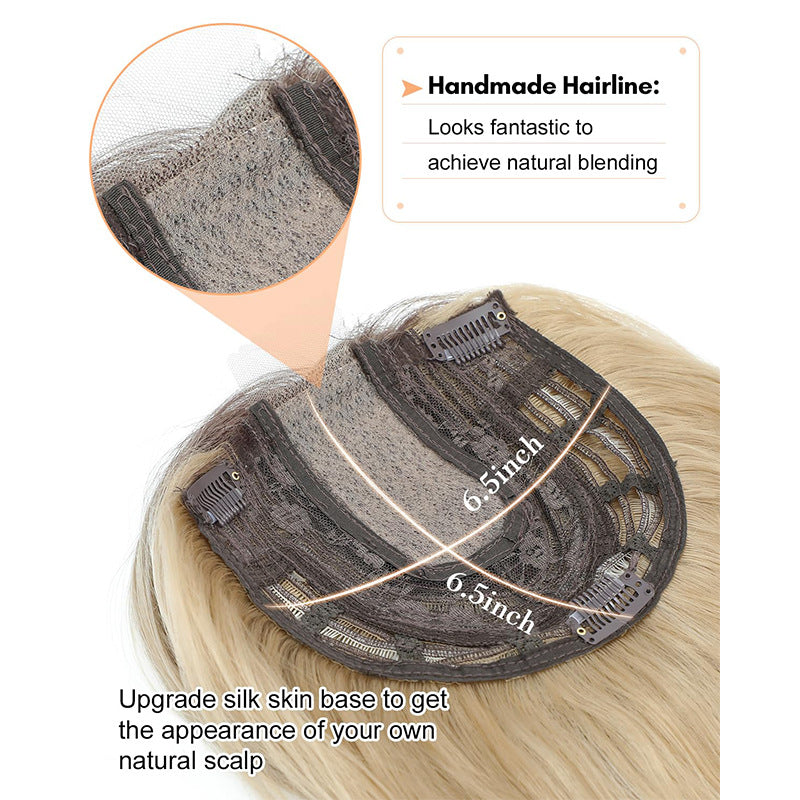 Women's Hairpiece Hollow Mesh Lace Bangs Water Ripple Wig