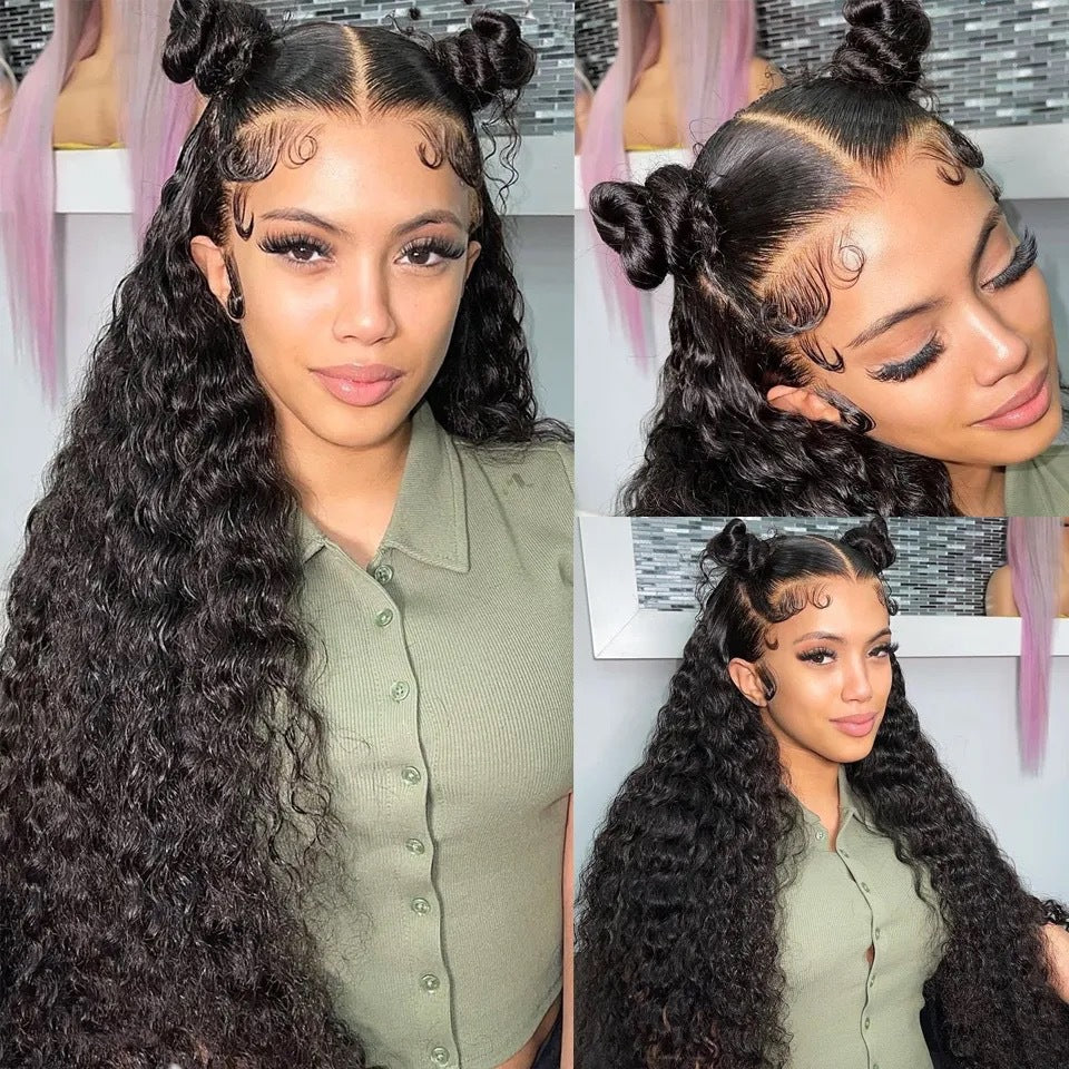Women's Sheath Handmade Small Curly Hair Latin Wig Long Curls