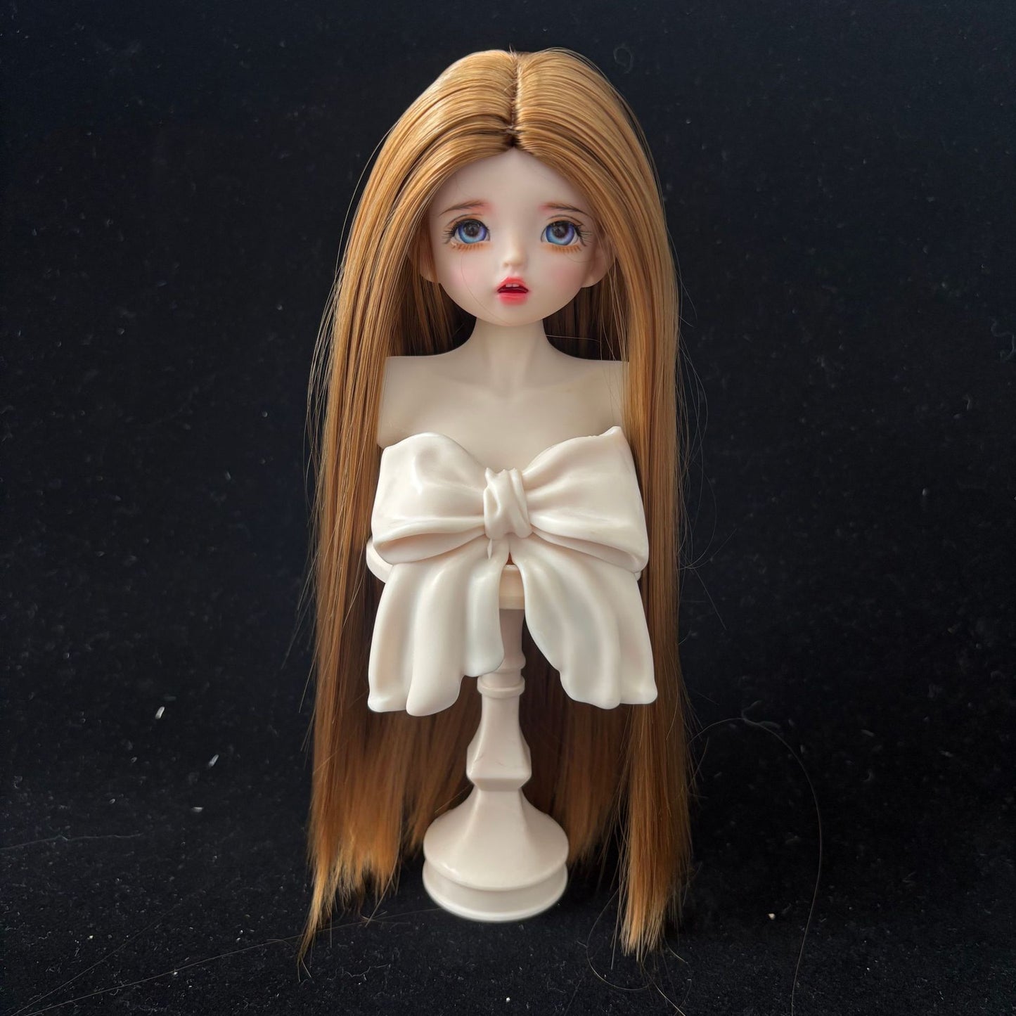 Silk Medium Long Straight Hair Dress Up Cos Wig
