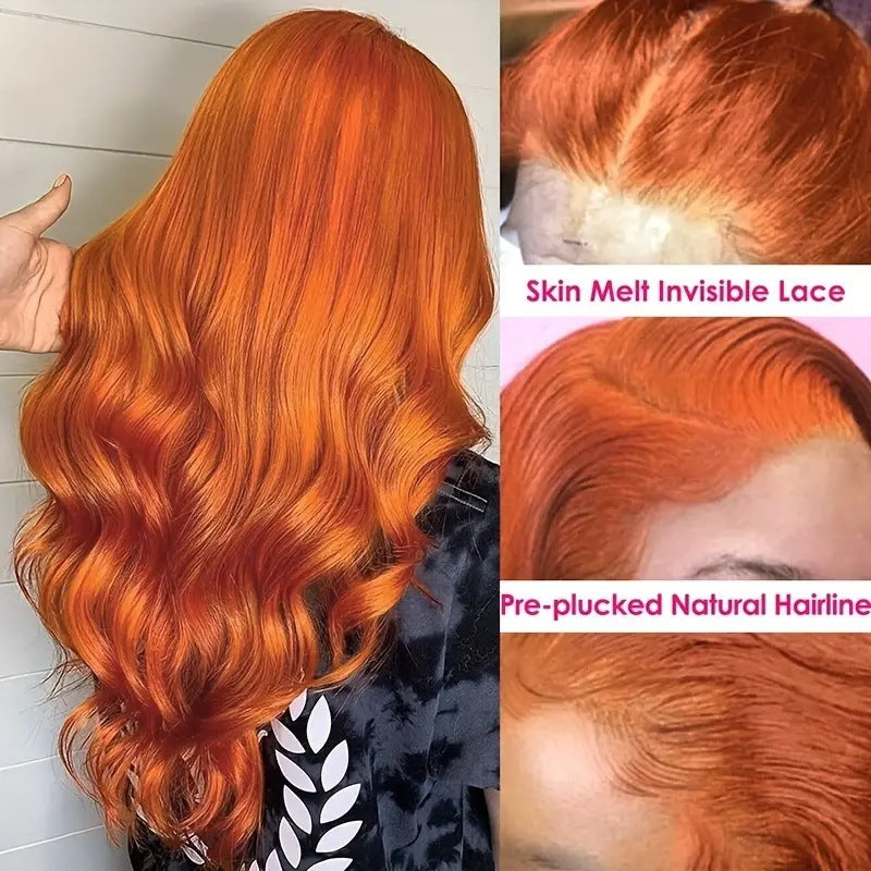 Women's Front Lace Hair Mid-length Curly Big Wig Long Curls
