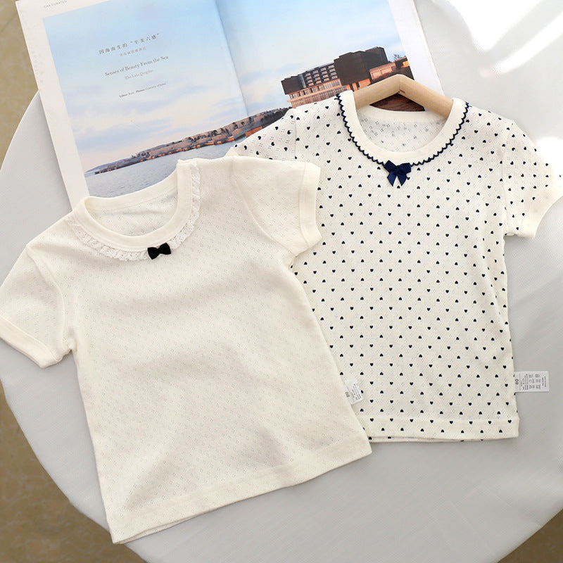 Children's Half Sleeve Top Pure All Cotton Children's T-shirt