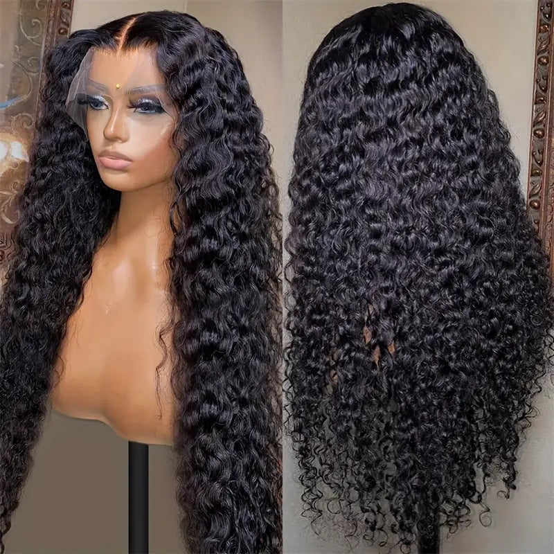 Front Lace African Small Volume Wound Tube Wig Long Curls