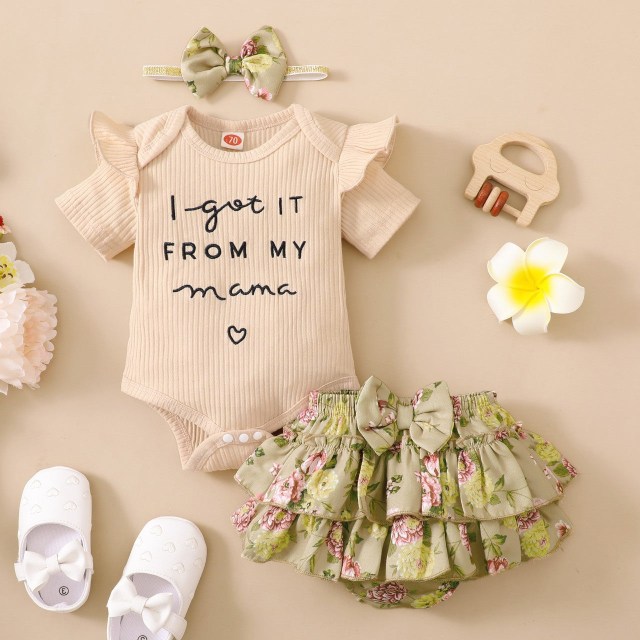 Summer Clothes Jumpsuit Shorts Floral Clothing Cute Children's Suit