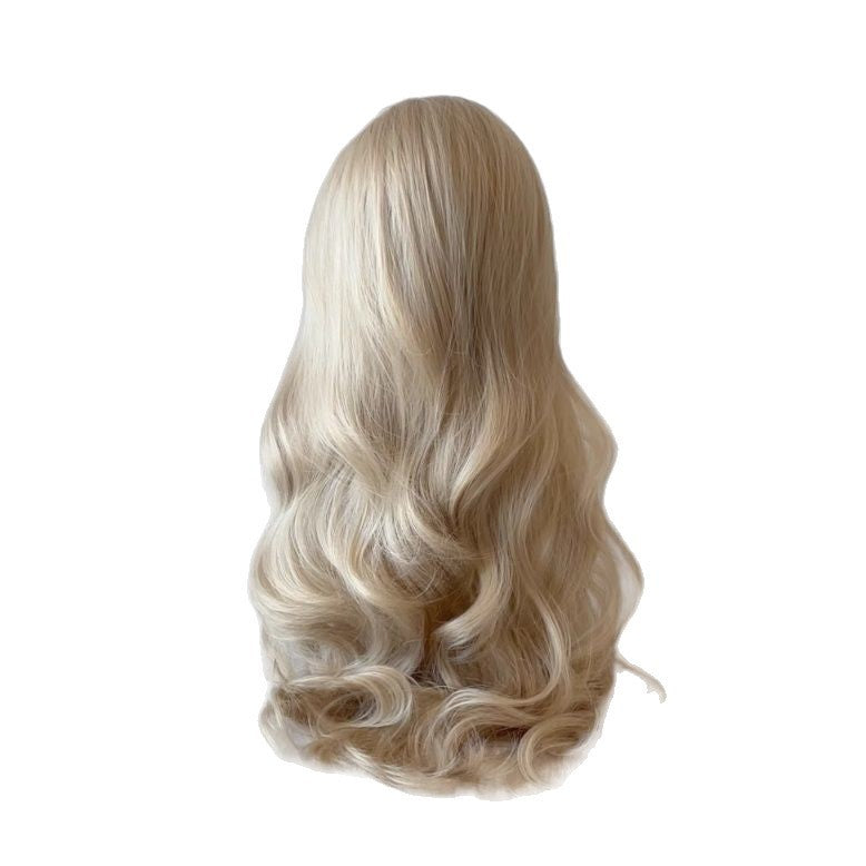 No Need To Wear Hair Net Female Mid-length Bangs Curly Wig Long Curls