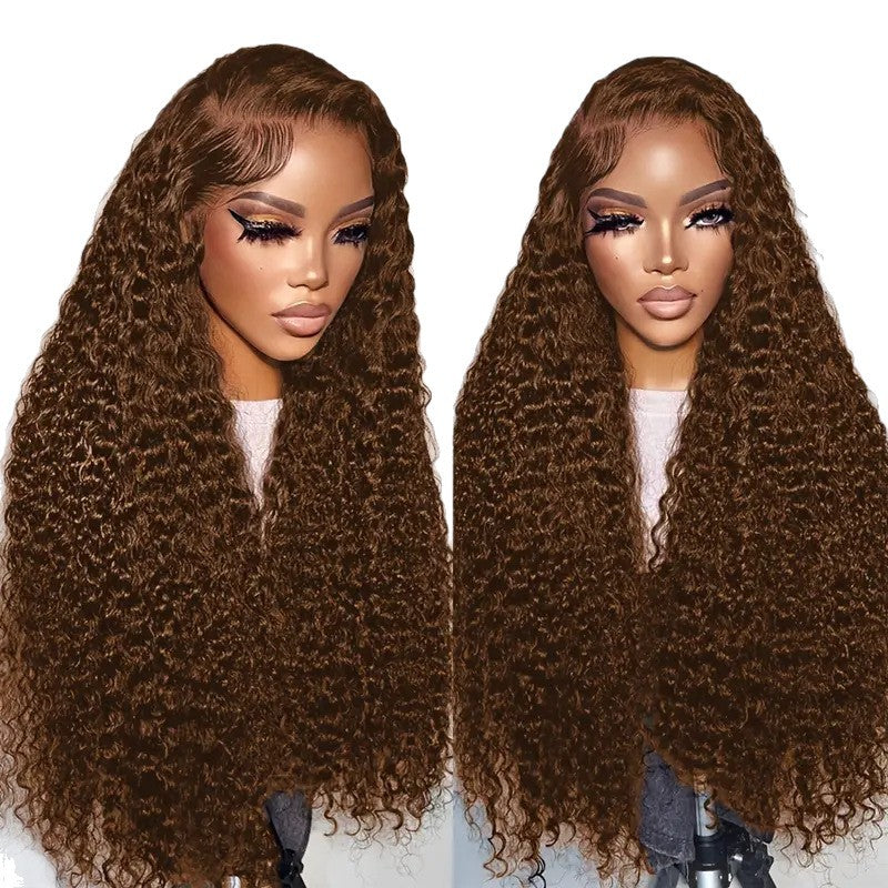 Fashion Front Lace African Small Volume Wound Tube Wig Long Curls