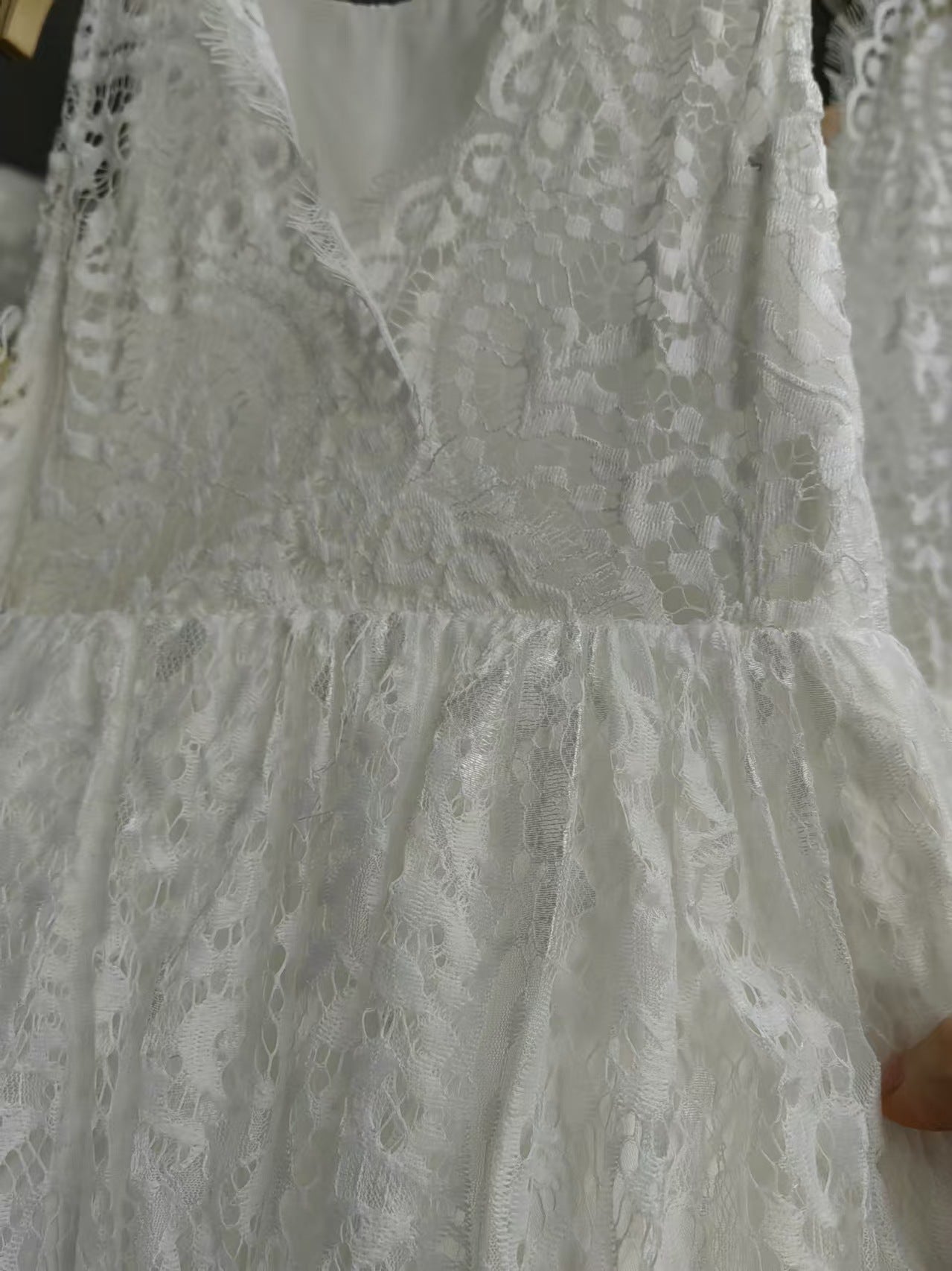 Children's Long Flower Wedding Soft Lace Stage Performance Children's Dress