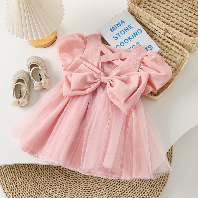 Children's Summer Korean Fashion Bowknot Skirt Fashionable Children's Dress