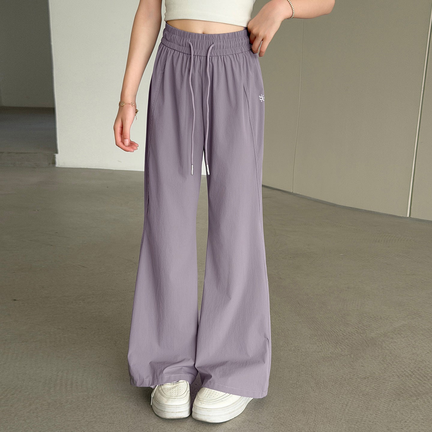 Children's Trousers Summer Thin Bell-bottom Older Clothes Ice Silk Children's Pants