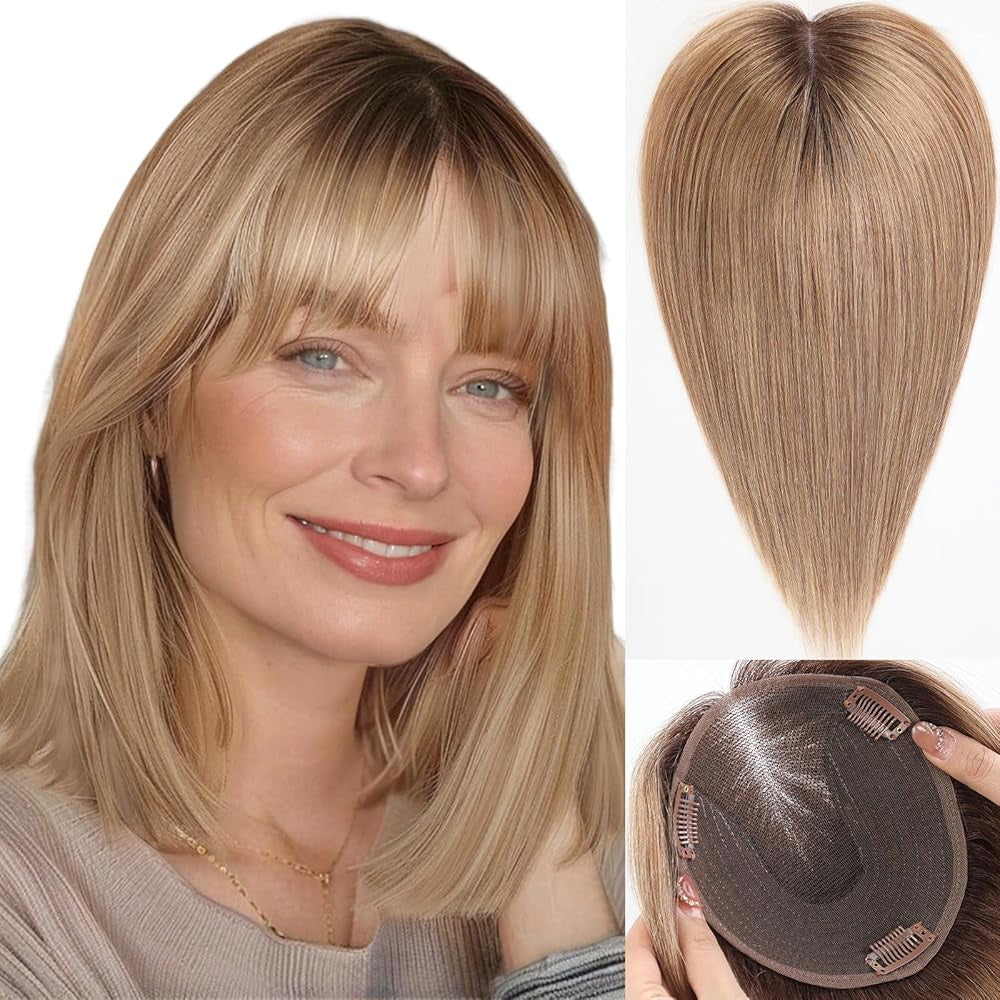 Mesh Bottom One-piece Invisible Seamless High Skull Top Wig