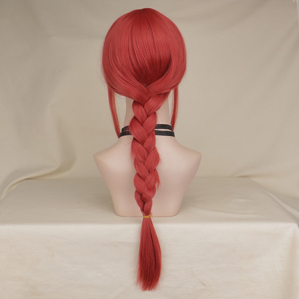 Saw Rose Red Twist Braid Face Collection Early Cos Wig