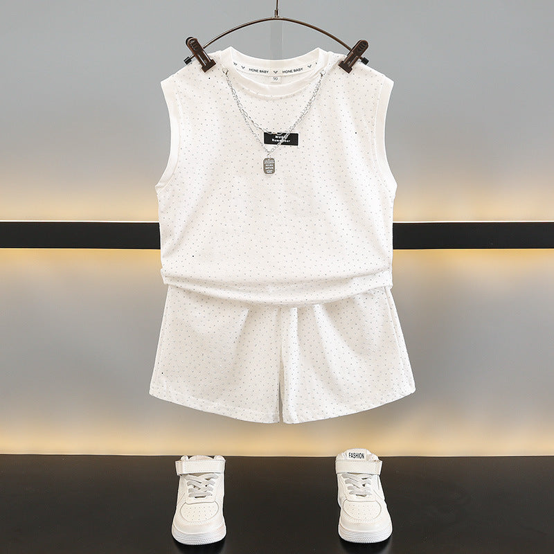 Children's Boys Western Style Fried Street Vest Children's Suit